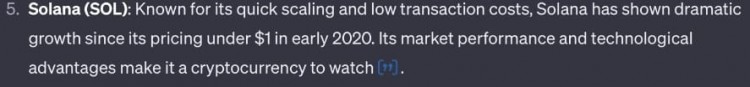 ChatGPT 选出 12 月份的 5 种加密货币